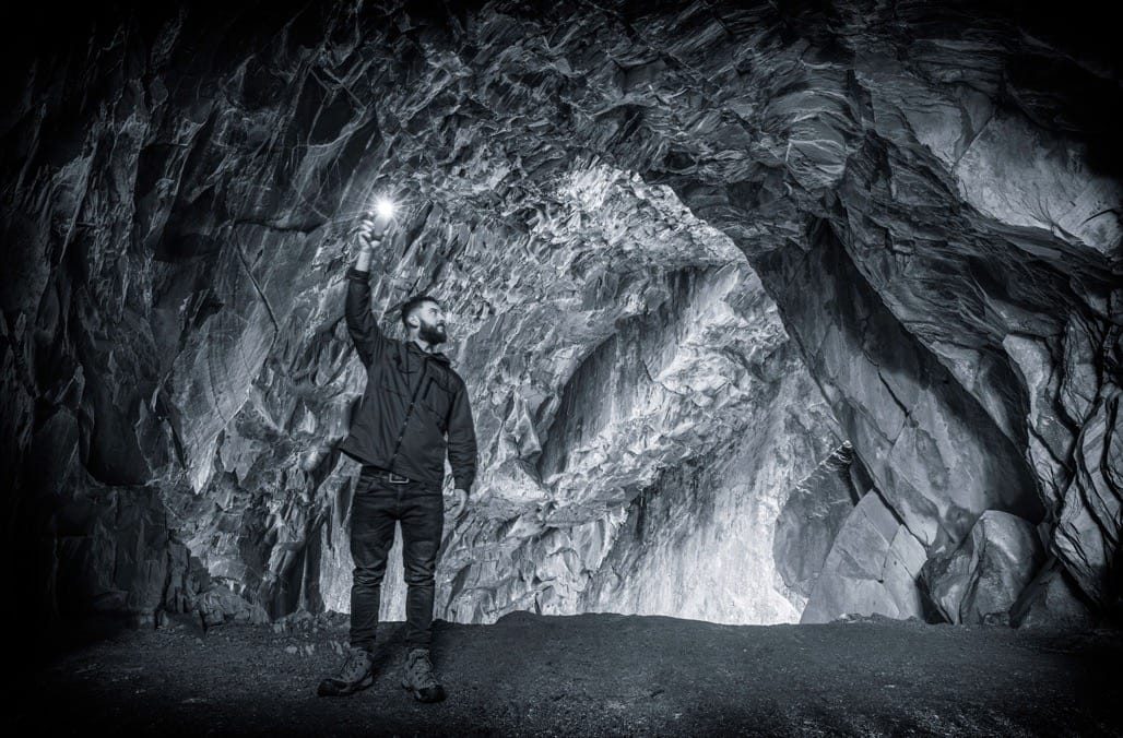 Slater's bridge and Cathedral Cave, Little Langdale, the Lake District, August 2023
