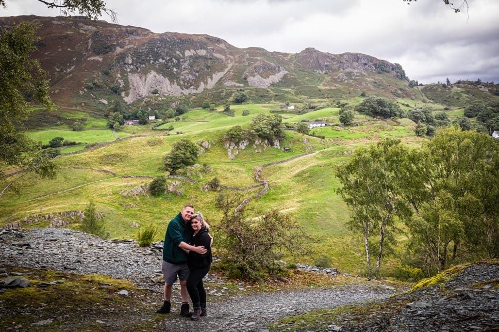 Slater's bridge and Cathedral Cave, Little Langdale, the Lake District, August 2023