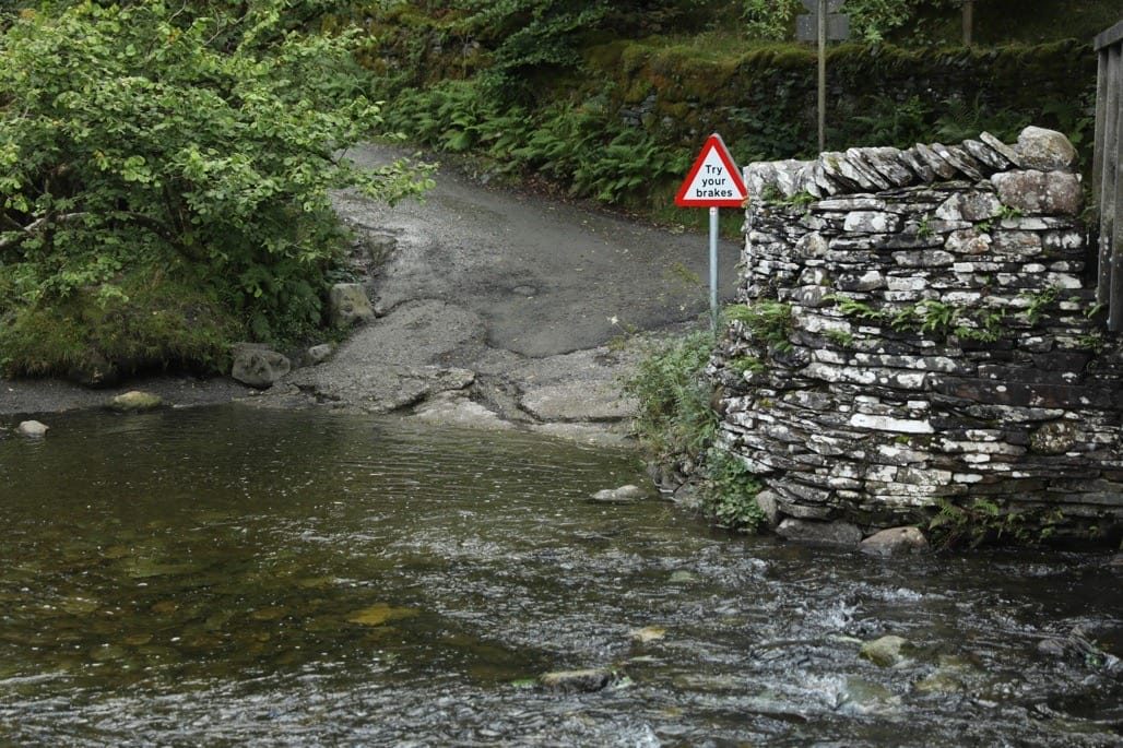 Slater's bridge and Cathedral Cave, Little Langdale, the Lake District, August 2023