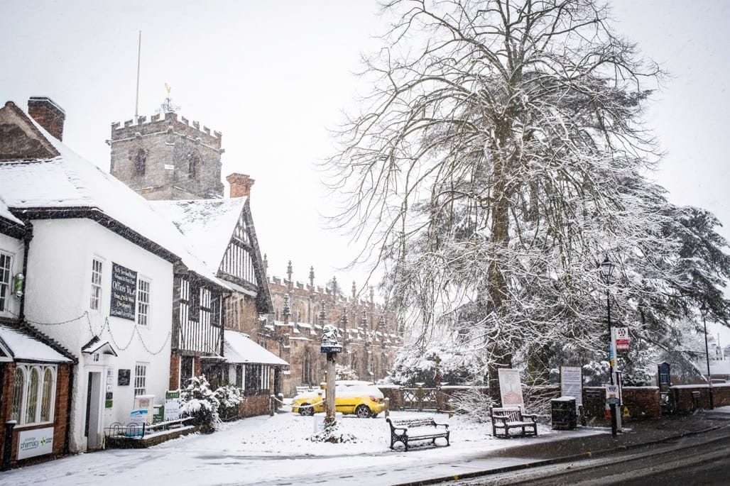 Snow in Knowle, Solihull, March, 2023