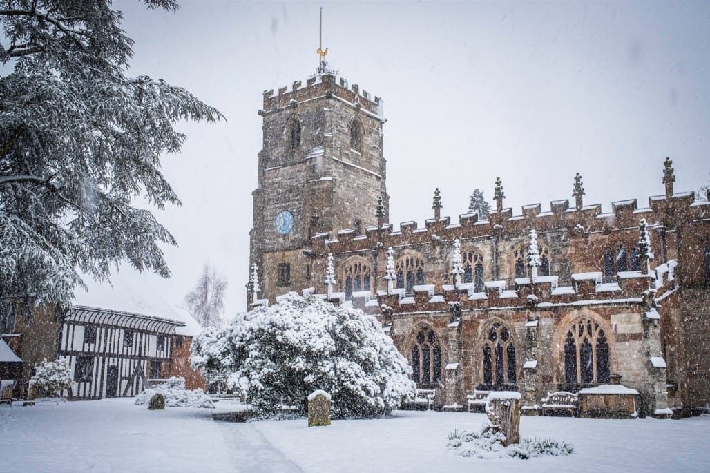 Snow in Knowle, Solihull, March, 2023