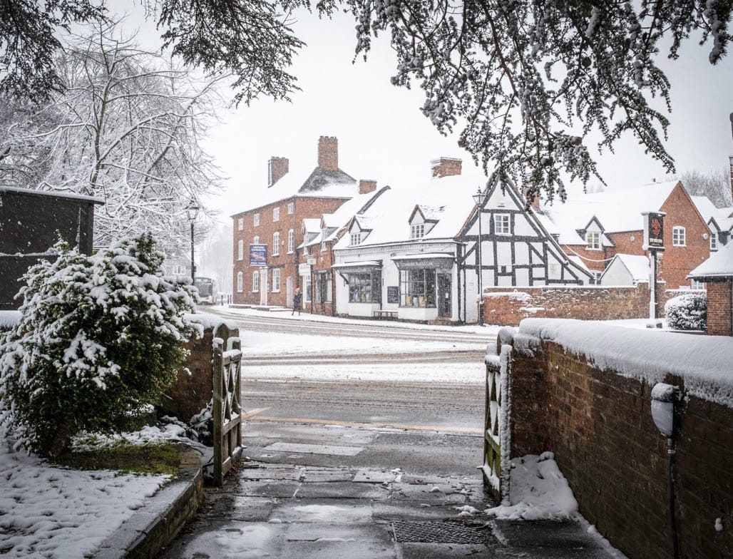 Snow in Knowle, Solihull, March, 2023