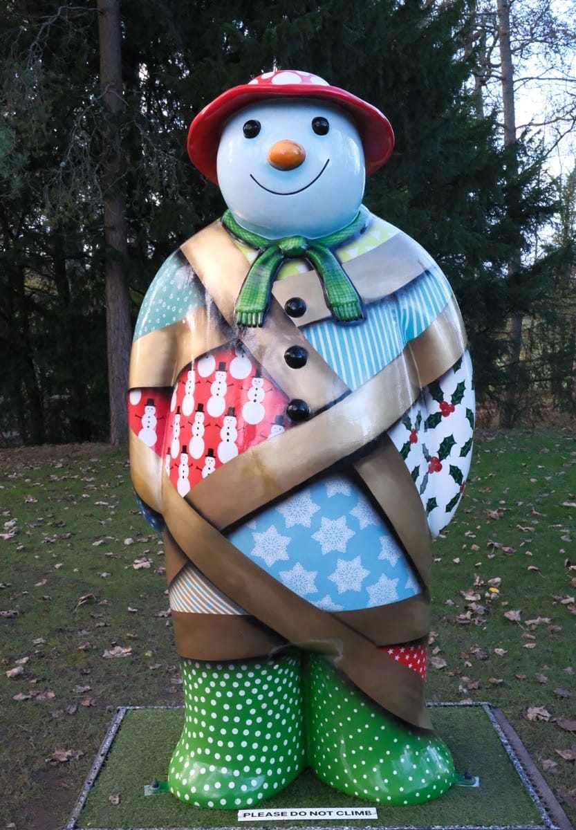 The snowmen at Baddesley Clinton, National Trust, 2025