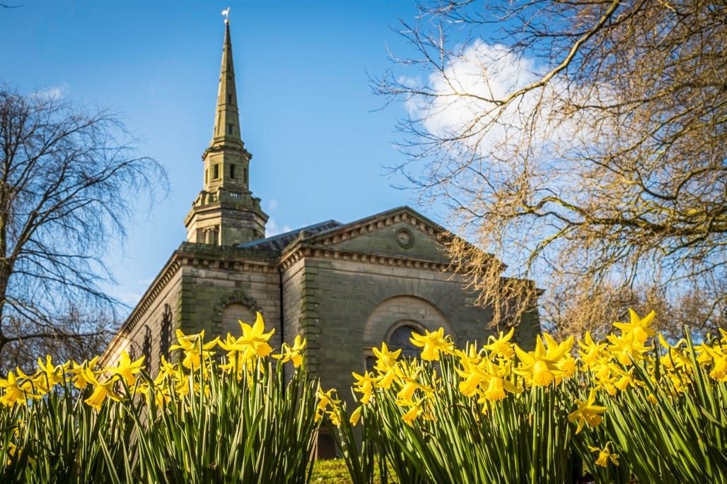 St Paul’s Church in the spring