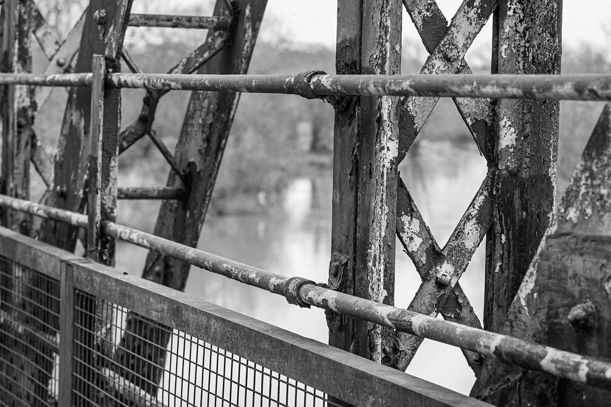 Stannels Bridge spans the river Avon which is seen in the background of this picture.
