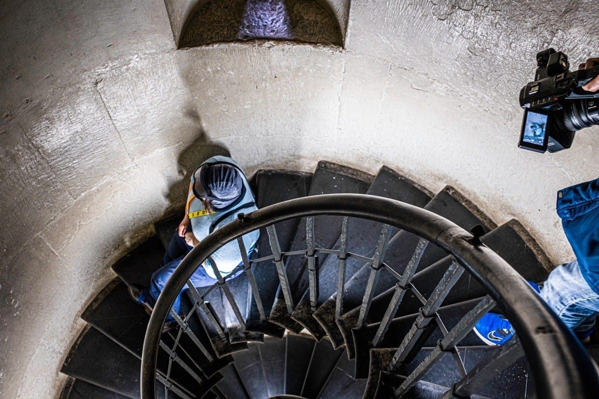 Steps , The Monument, London, January, 2023