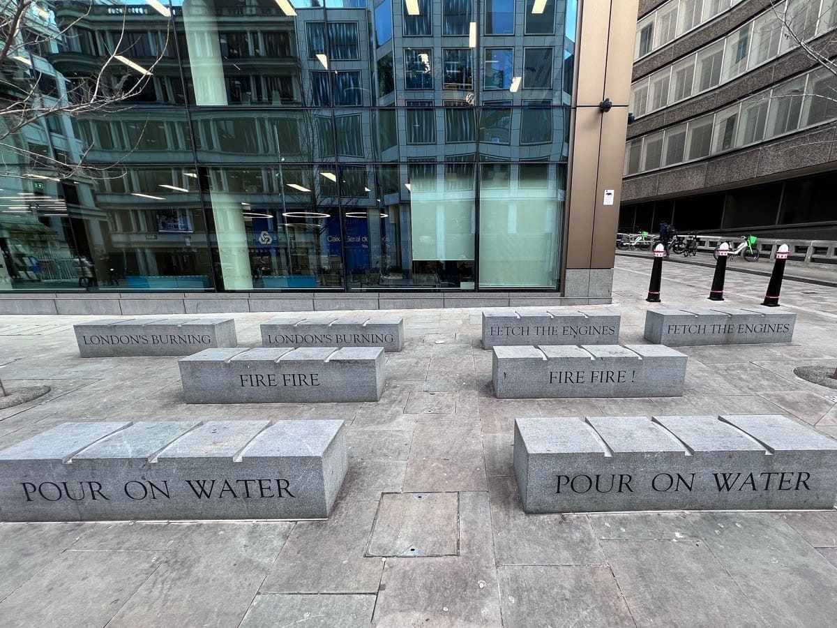 Steps , The Monument, London, January, 2023
