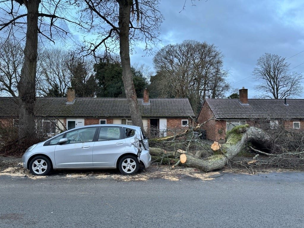 Storm Darragh, Knowle, Solihull, 8th December 2024