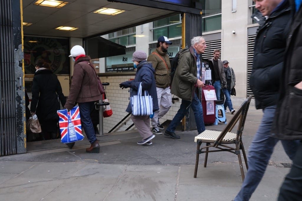 St Paul's tube station, Cheapside, London, November 2023