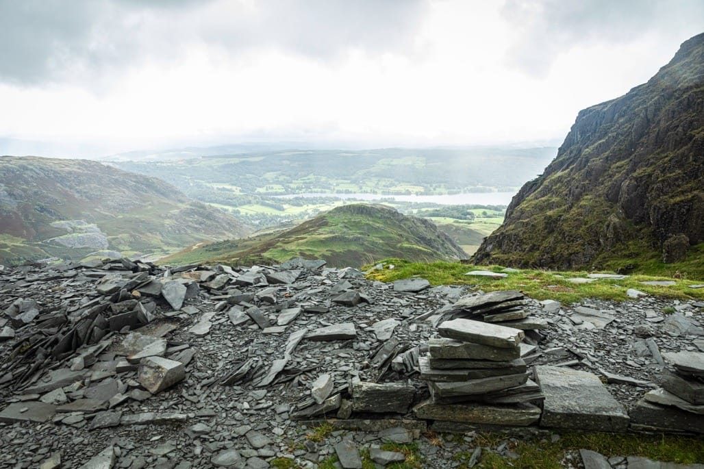 Climbing the Old Man of Coniston, Lake District, August 2023