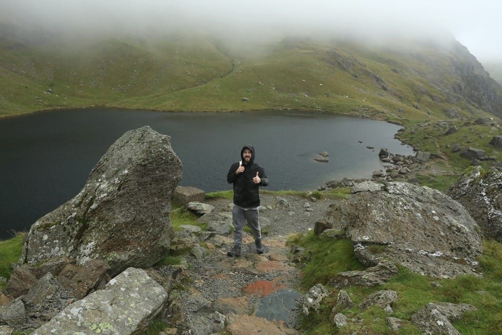 Climbing the Old Man of Coniston, Lake District, August 2023