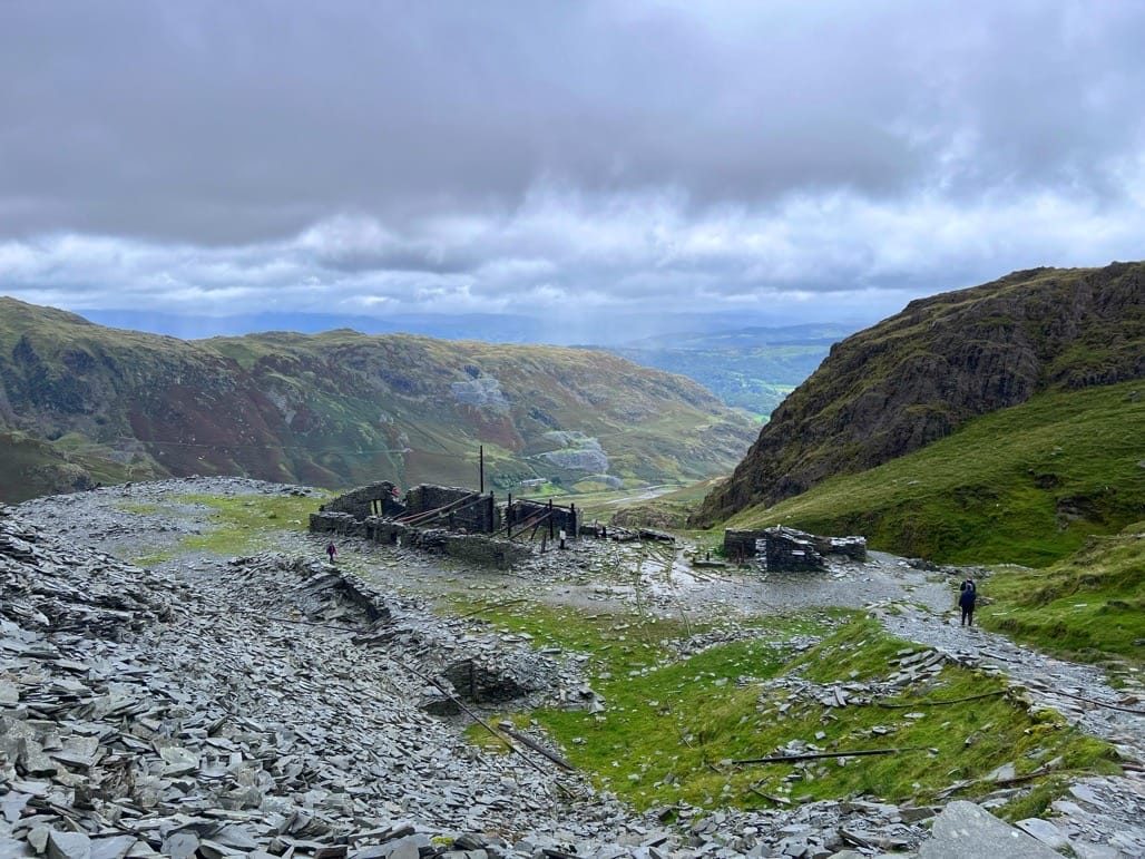 Climbing the Old Man of Coniston, Lake District, August 2023
