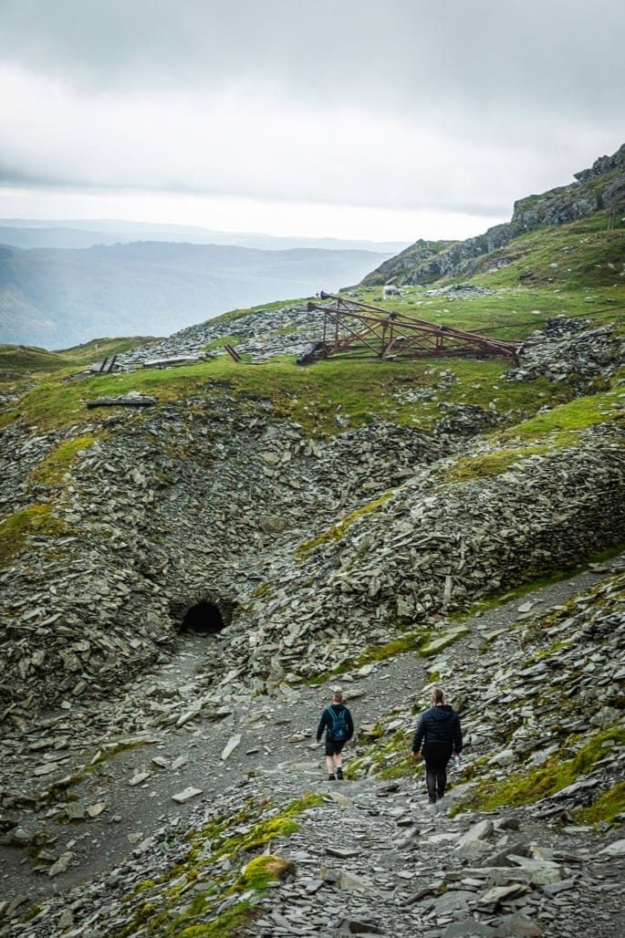 Climbing the Old Man of Coniston, Lake District, August 2023