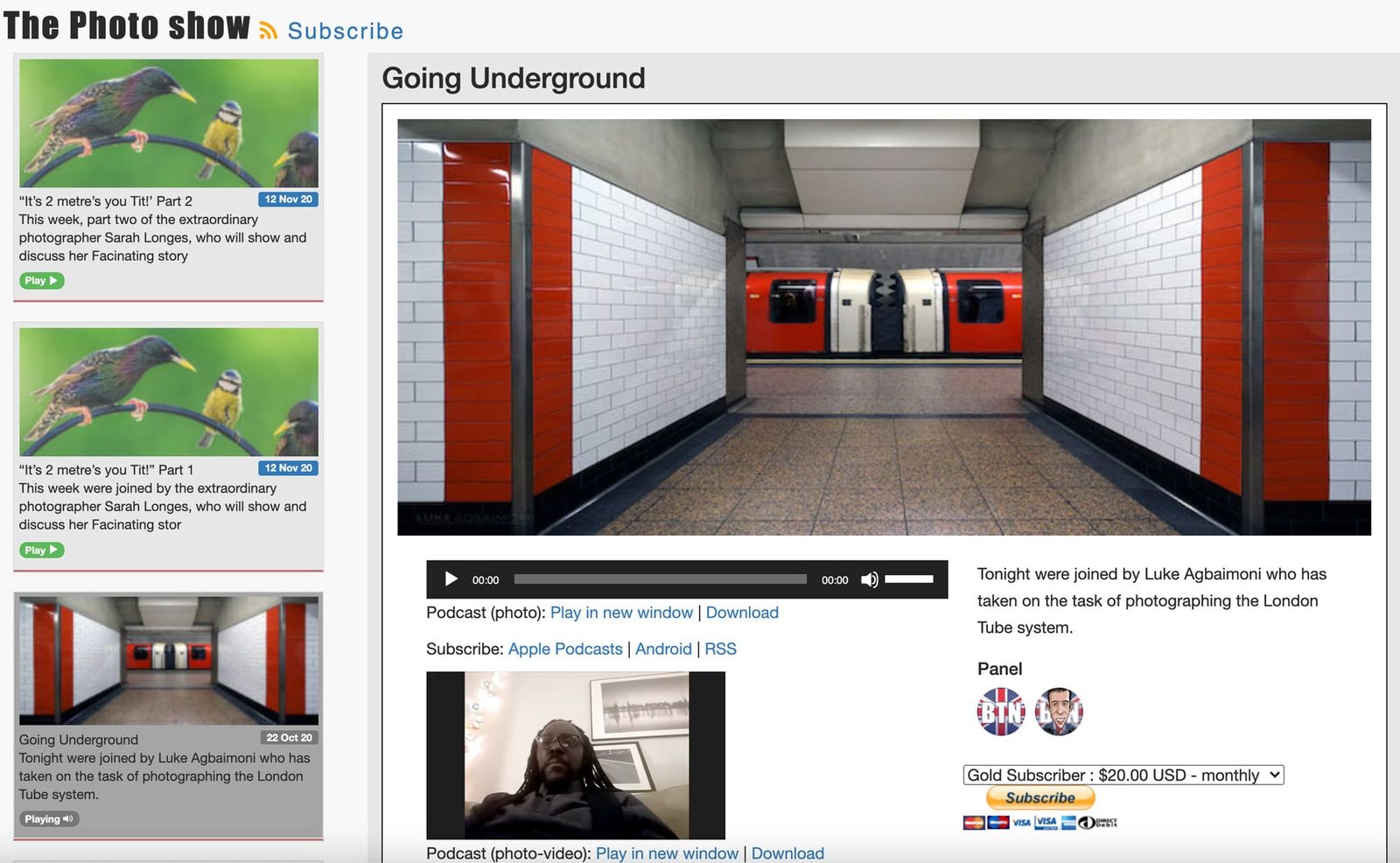 Photoshow Web Page