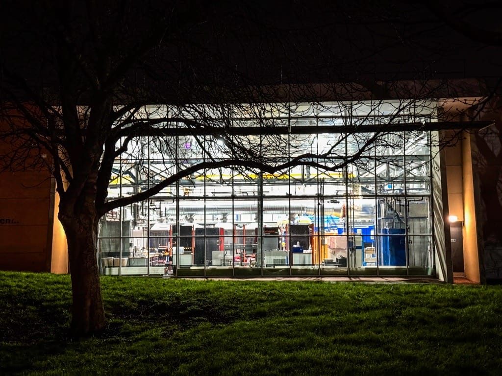 University of Birmingham at Night, Edgbaston, March 2024