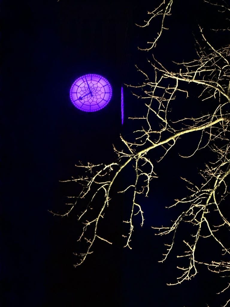 University of Birmingham at Night, Edgbaston, March 2024