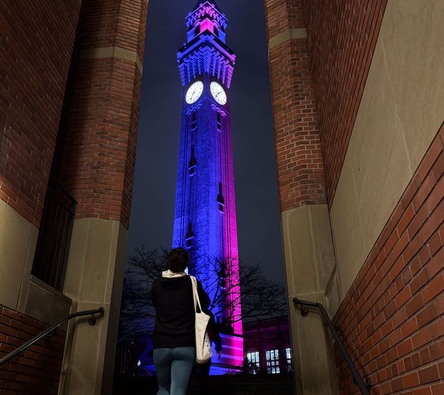 Reflections After Dark: Photographing Birmingham’s Campus in the Rain