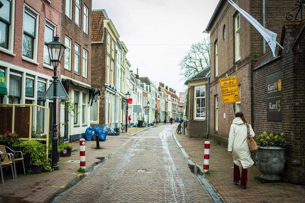 Streets of Canals of Utrecht, The Netherlands, April 2023.