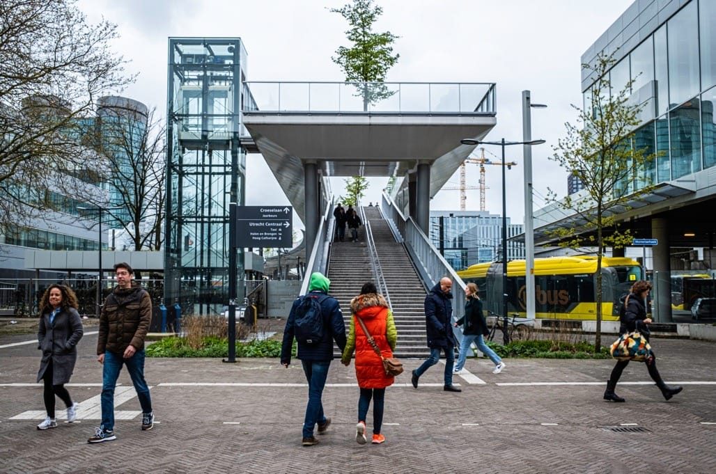 Streets of Canals of Utrecht, The Netherlands, April 2023.