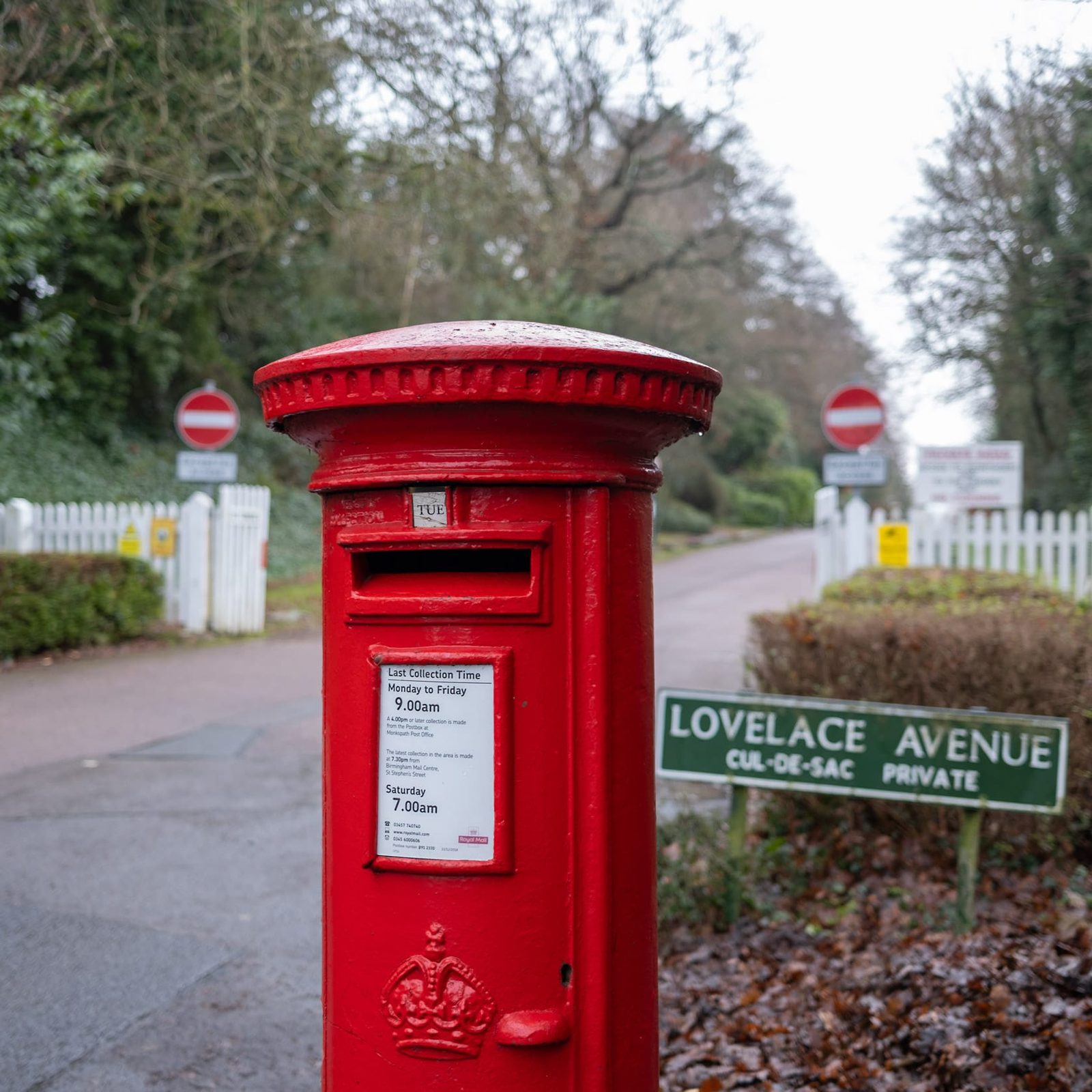 Post box on Widney Manner Road