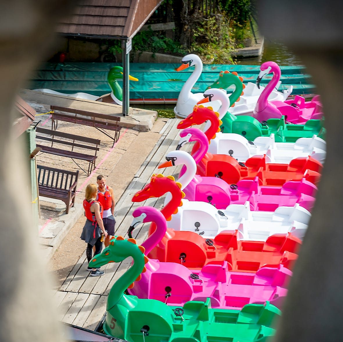 Fun boats on the Avon