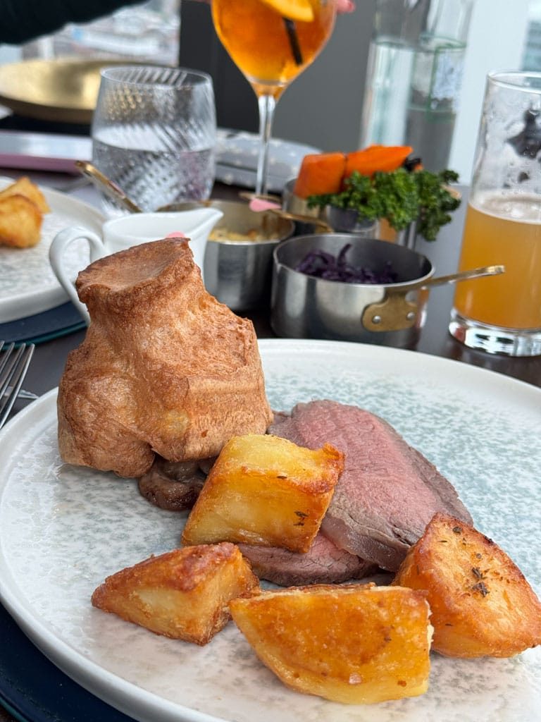 Sunday Lunch, Orelle Restaurant, 103 Colmore Row, Birmingham, 2024