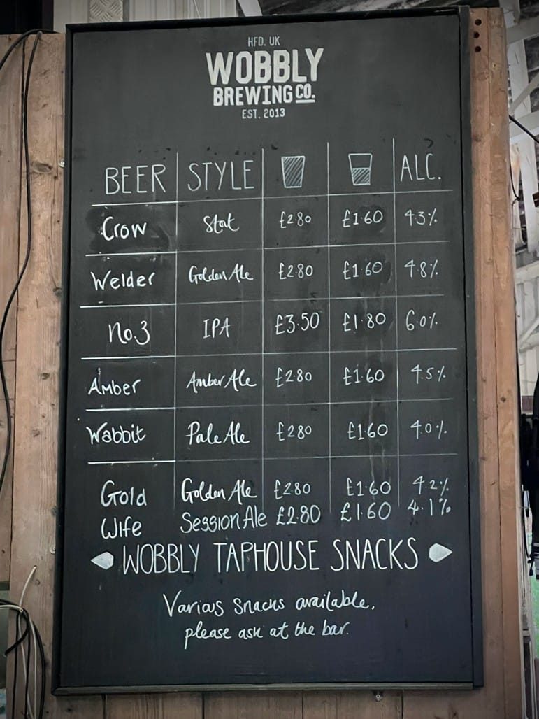 The Wobbly Brewery, Hereford, August, 2022