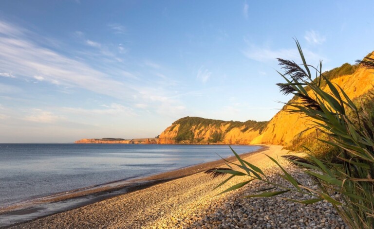 Sunrise Sidmouth Metal Framed Poster